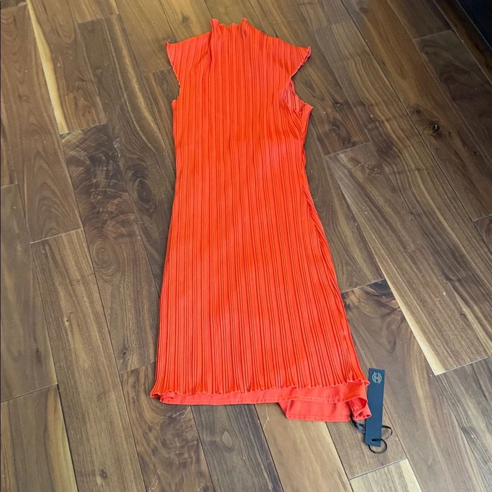 House of Harlow 1960 x Sofia Richie Kenji Mini Dress, Orange-Red - Picture 6 of 8
